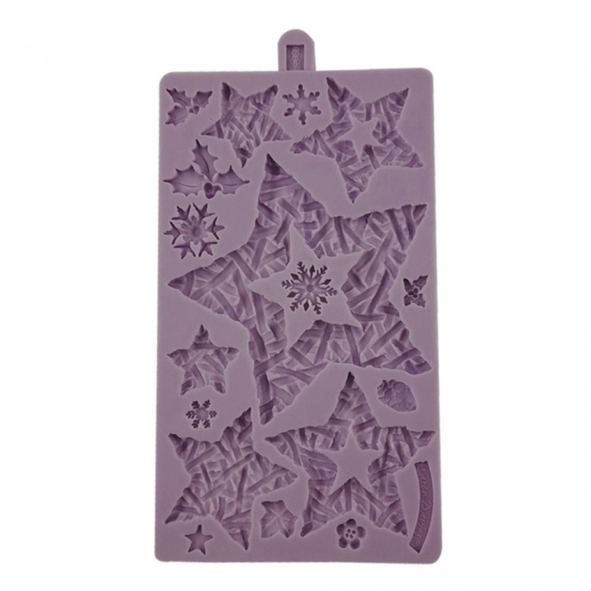 Karen Davies Silikonform Christmas Wicker Stars - Sterne Korbgeflecht – Bild 4
