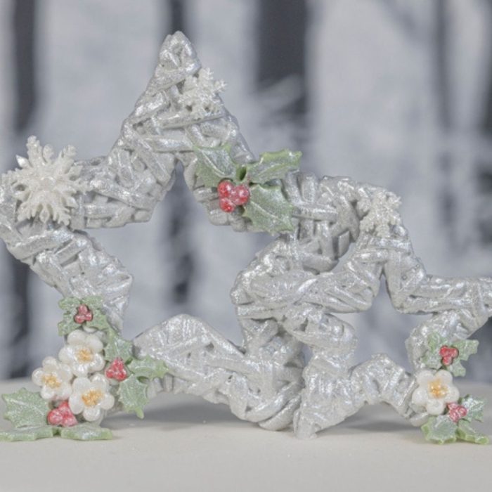 Karen Davies Silikonform Christmas Wicker Stars - Sterne Korbgeflecht – Bild 3