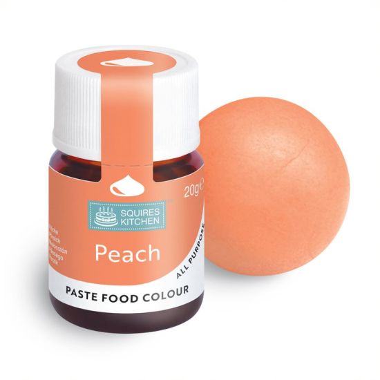 Squires Kitchen Food Colour Lebensmittelfarbe Paste peach pfirsich 20 g (100 g = 17,45 €) – Bild 2