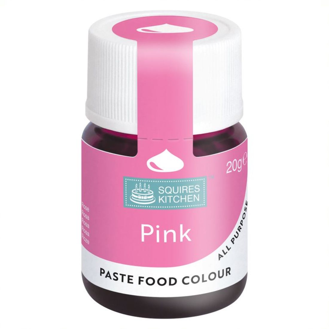 Squires Kitchen Food Colour Lebensmittelfarbe Paste rosa 20 g (100 g = 17,45 €)