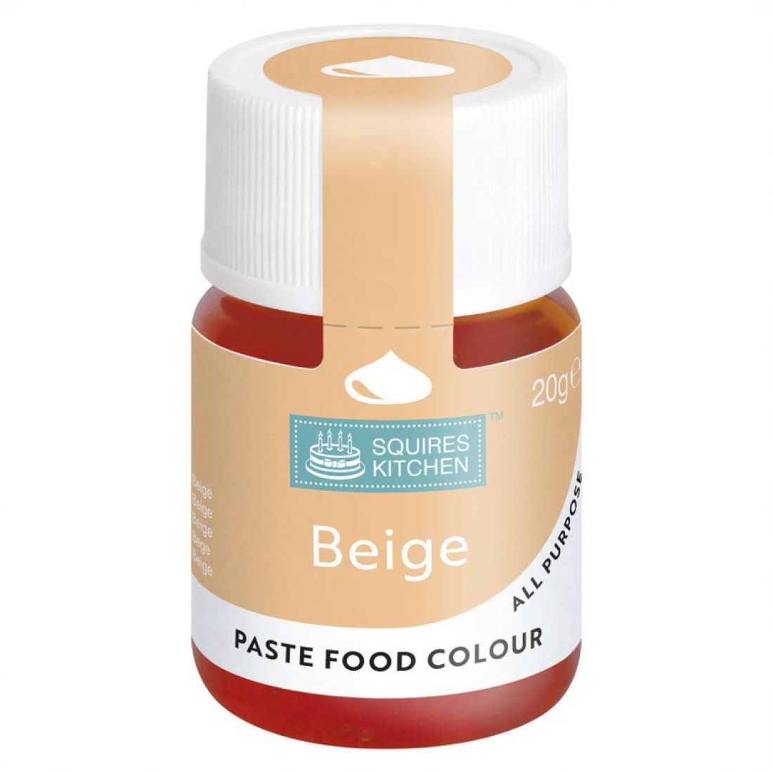 Squires Kitchen Food Colour Lebensmittelfarbe Paste beige 20 g (100 g = 17,45 €)