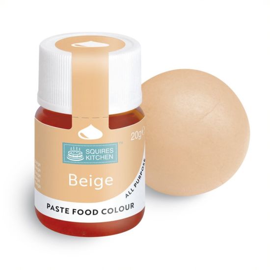 Squires Kitchen Food Colour Lebensmittelfarbe Paste beige 20 g (100 g = 17,45 €) – Bild 2