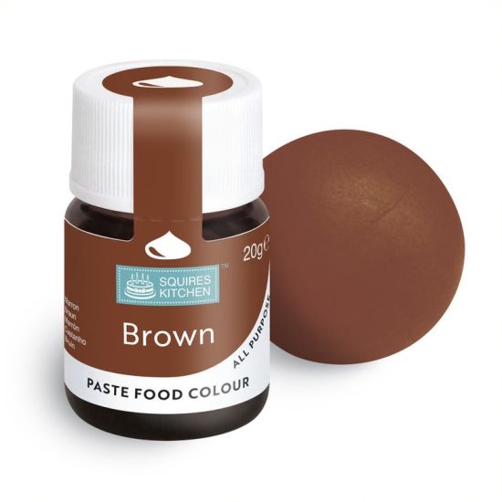 Squires Kitchen Food Colour Lebensmittelfarbe Paste braun 20 g (100 g = 17,45 €) – Bild 2