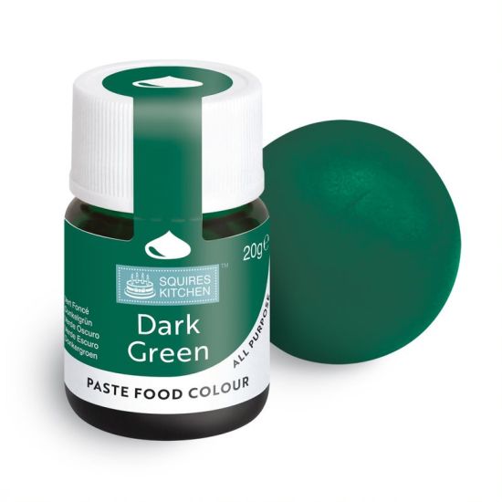 Squires Kitchen Food Colour Lebensmittelfarbe Paste dunkelgrün 20 g (100 g = 17,45 €) – Bild 2