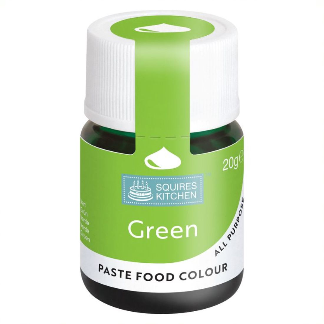 Squires Kitchen Food Colour Lebensmittelfarbe Paste grün 20 g (100 g = 17,45 €)