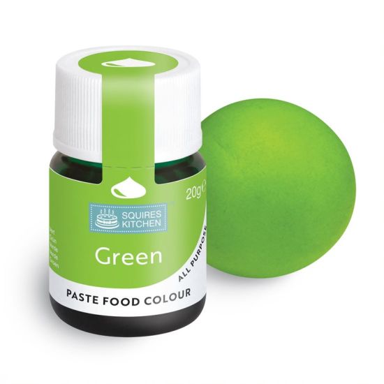 Squires Kitchen Food Colour Lebensmittelfarbe Paste grün 20 g (100 g = 17,45 €) – Bild 2