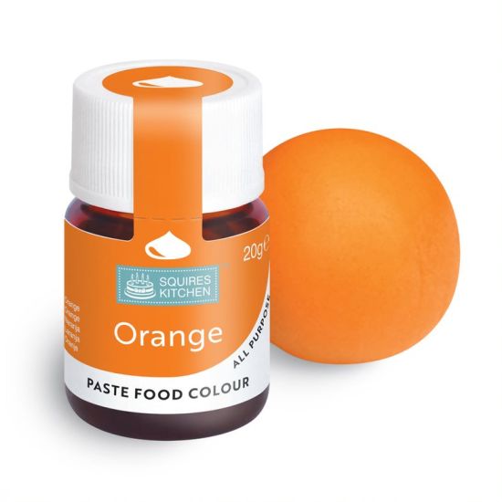 Squires Kitchen Food Colour Lebensmittelfarbe Paste orange 20 g (100 g = 17,45 €) – Bild 2