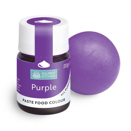 Squires Kitchen Food Colour Lebensmittelfarbe Paste lila 20 g (100 g = 17,45 €) – Bild 2