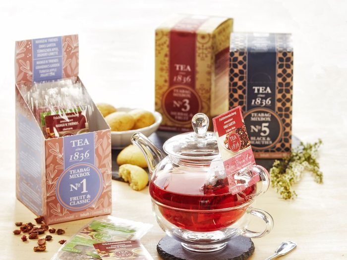 Teabag Mixbox No. 5 Black & Beauties 3 x 4 Kannenbeutel sortiert - Teeset – Bild 2