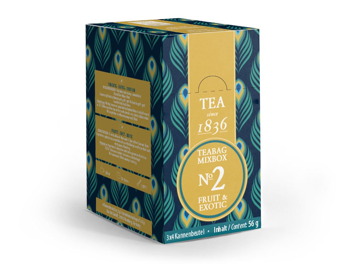 Teabag Mixbox No. 2 Fruit & Exotic 3 x 4 Kannenbeutel sortiert - Teeset