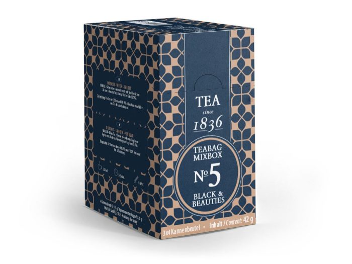 Teabag Mixbox No. 5 Black & Beauties 3 x 4 Kannenbeutel sortiert - Teeset