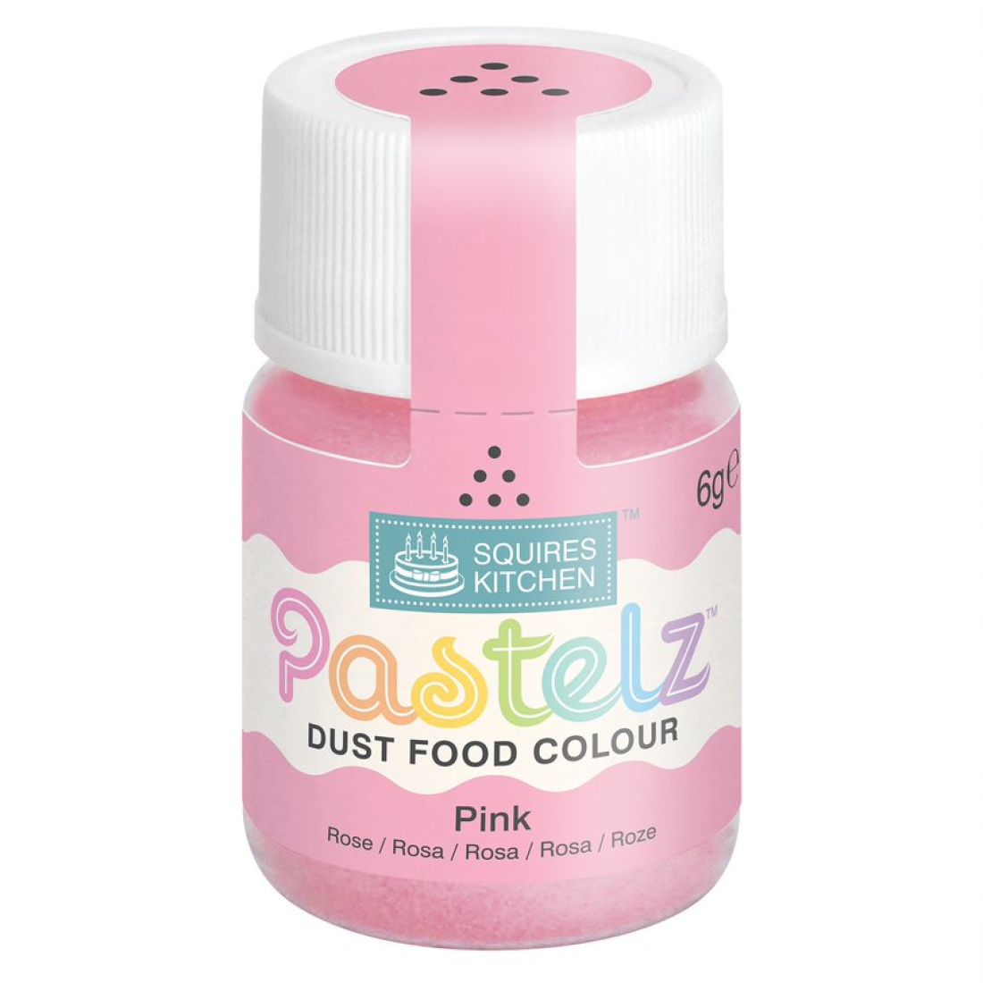Squires Kitchen PASTELZ Food Colour Lebensmittelfarbe Puder rosa 6 g (100 g = 99,38 €)