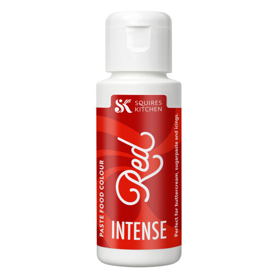 Squires Kitchen Intense Lebensmittelfarbe Paste instensives rot 50 g (100 g = 17,00 €)